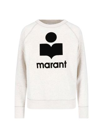 Isabel Marant Grey Milly Cotton Crewneck Sweatshirt