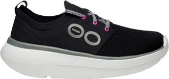 Oofos OOMY Stride White / Black 5077-WHTBLK Womens