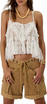 Free People Womens Frankie Washed Short In Iced Coffee