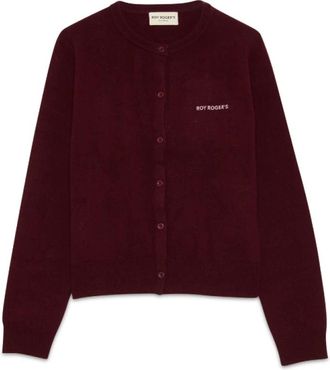 Roy Rogers Cardigan in lana - Dames - Vesten - Rood - L - Wol - Truien & Vesten