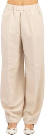 LuckyLu Broeken, Dames, Beige, 3Xl, Katoen, Pa 83Lv Wijde Broek