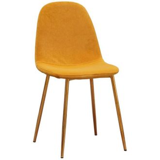 Regalos Miguel Regalos Miguel - Sillas Comedor - Silla Golden Teok Terciopelo - Amarillo