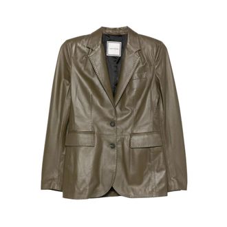 Tagliatore Sophie Leather Jacket - - Jackets - Donna - Verde - XS