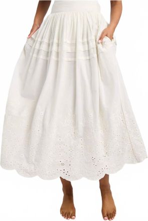 Mille Leonie Maxi Skirt In White