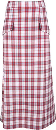 L'autre Chose Elegante Katoenmix Rok - Dames - Maxi Rokken - Veelkleurig - XS - Katoen - Rokken