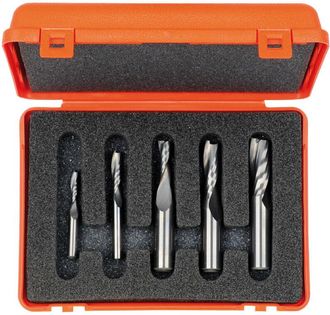 CMT 192.000.01 Estuche 5 Fresas Helicoidales Z2 Neg. Hwm S=8mm Dx