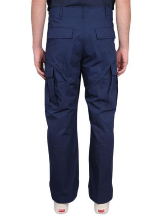 Kenzo Cotton Cargo Pants - Blue