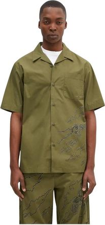 maharishi Short Sleeve Shirts - Heren - Korte mouwen Overhemden - Groen - XL - Overhemden