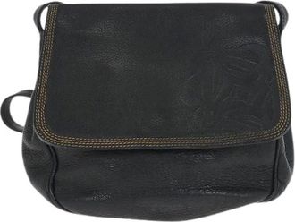 Loewe Pre-owned Cross Body Bags, female, Blue, Size: ONE SIZE Pre-owned Leather shoulder-bags