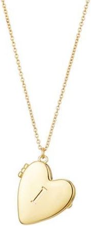 Adornia Initial Heart Locket Pendant Necklace in Gold-I at Nordstrom Rack