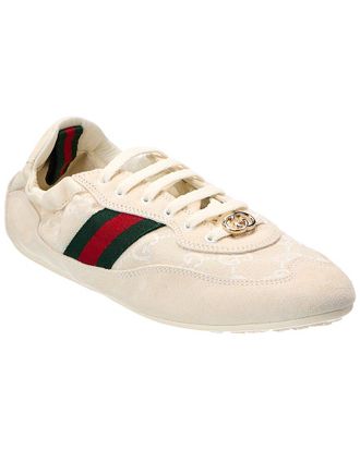 Gucci Gg Trainer Canvas & Leather Sneaker