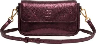 By-Bar Amsterdam Dames, Tassen, Paars, Maat: ONE Size Leer