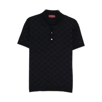 Gucci Polo Shirts, male, Blue, Size: L Gucci T-shirts and Polos Blue