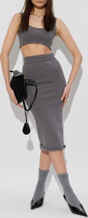 Entire studios Pencil Skirt, Womens, Grey