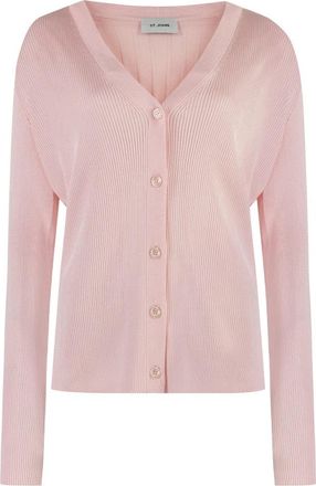 St. John Geribd Vest - Dames - Vesten - Roze - M - Rayon - Truien & Vesten