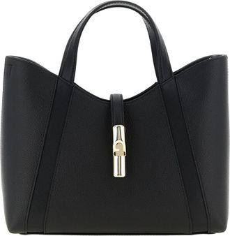 Furla Goccia S Tote - Dames - Shoppers - Zwart - ONE Size - Leer - Tassen