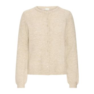 Ichi Ihasdis CA Strik 20124541 - Dames - Vesten - Beige - XL - Truien & Vesten