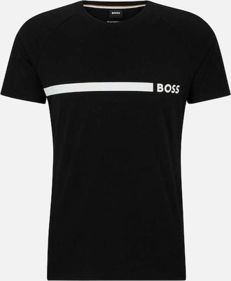 HUGO BOSS Mens BOSS Slim Fit T-Shirt, Black - Size: 38