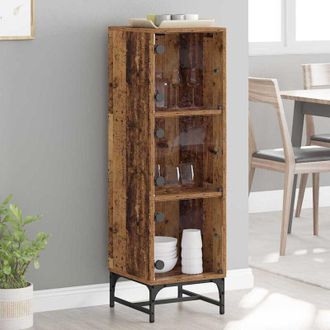vidaXL vidaXL Credenza Legno vecchio 35 x 37 x 117 cm Legno multistrato