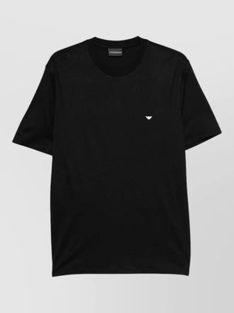 Emporio Armani cotton-blend logo-embroidered crew-neck t-shirt