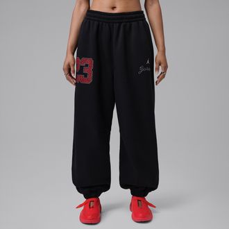 Nike Jordan Womens Jordan Brooklyn Fleece Jogger Pants in Black | IV7423-010