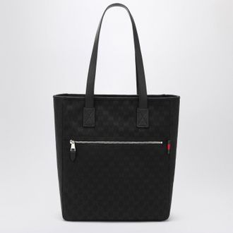 Gucci GG black fabric shopping bag