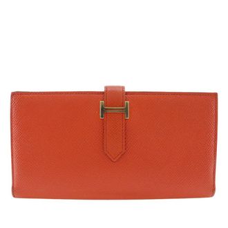 Herm&egrave;s Pre-owned Hermes Epsom Bearn Soufflet Wallet Ladies TO2OGS0IPSN79XEJ