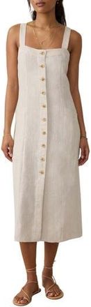 Faherty Aurora Sleeveless Midi Dress in Flax at Nordstrom Rack, Size Xx-Small