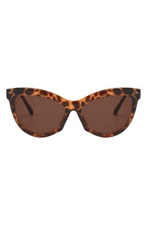 Fifth and Ninth Pippa 73mm Oversize Polarized Cat Eye Sunglasses in Torte at Nordstrom