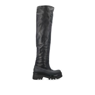 Chlo&eacute; Black Leather Over The Womens Knee