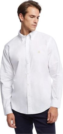 Brooks Brothers Regent Regular-fit Non-iron overhemd - Heren - Zakelijke Overhemden - Wit - XS - Katoen - Overhemden