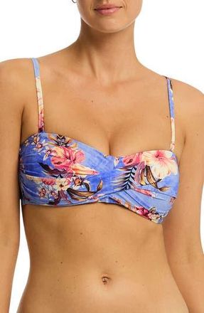 Sea Level Australia Blue Hawaii Twist Bikini Top in Iris at Nordstrom Rack, Size 12 Us / 16 Au