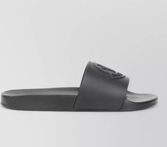Moncler basile slide sandals anatomical strap logo