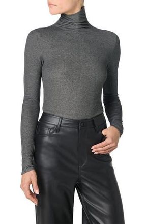 Joe's Lurex Long Sleeves Turtle Neck Top in Chrome at Nordstrom Rack, Size X-Large