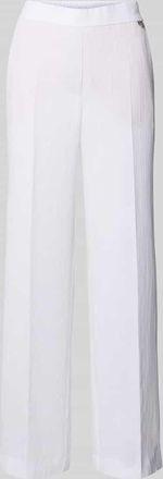 Marc Cain Stoffhose mit B&uuml;gelfalten und elastischem Bund in Marine, Gr&ouml;&szlig;e 38