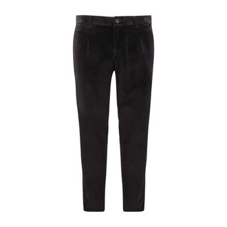 Dolce & Gabbana Chinos, male, Black, Size: M Velvet Trousers