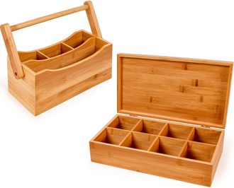 Berghoff Bamboo Tea 2-Piece Box Set in Beige at Nordstrom Rack