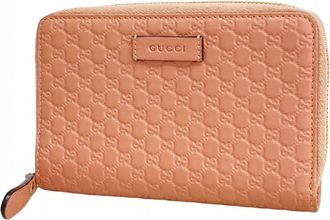 Gucci Pink Leather Wallet (Bi-Fold) (Pre-Owned)