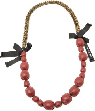 Marni Collana a catena con perline - Oro