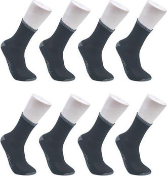 Ed Hardy Basic Half Cushion Mid Crew Sock 8-Pack in Black at Nordstrom