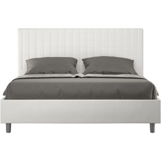Itamoby Cama Matrimonio 160x190 Contenedor Dise&ntilde;o Moderno Sunny M Color: Blanco - Versi&oacute;n: Con Caja De Almacenaje