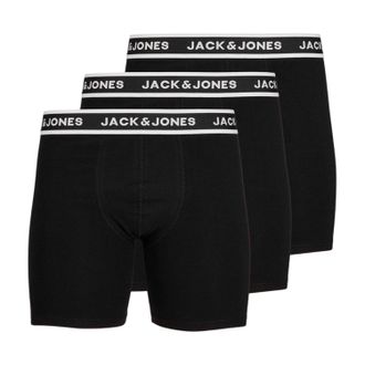 Jack & Jones Jack And Jones Heren Plus Boxershorts (Verpakking van 3) (Zwart)