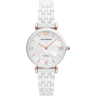 Emporio Armani Accessoires, Dames, Wit, ONE Size, Ceramica Horloge