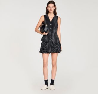 Sandro Sequinned striped jacket