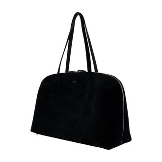 Toteme Womens Day Shopper Tote Black Calfskin