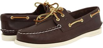 Sperry Top-Sider Authentic Original A/O 2 Eye Womens Slip on Shoes Brown : 6.5 S (AA)