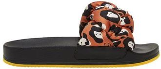 La DoubleJ Treccia Slides Lady Leopard Orange at Nordstrom, Size 40