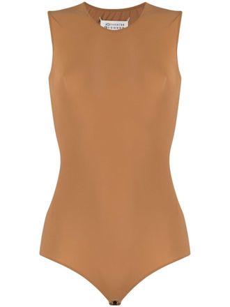Maison Margiela Body con scollo rotondo - Marrone