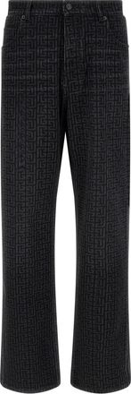 Balmain Black Loose Mid Rise Jeans