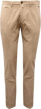 BRIGLIA 1949 Slim Velvet Broek - Heren - Chinos - Beige - 2XL - Broeken